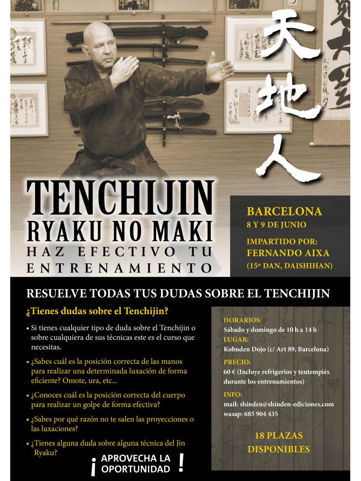 Curso Tenchijin Ryaku no Maki, por Fernando Aixa. Barcelona, 4 y 5 de junio